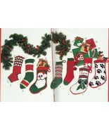 Vtg Knit Crochet Christmas Stockings Slippers Ugly Sweaters Ornaments Pa... - $9.99