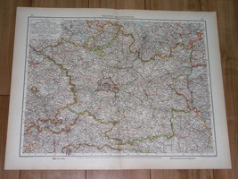 1930 Original Vintage Map Of Brandenburg Berlin Map On Reverse Side / Poland - £26.74 GBP