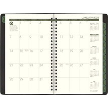 AT-A-GLANCE Recycled 2024 Weekly Monthly Appointment Book Planner Black Small 5 - £23.73 GBP