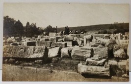 Israel, Synagogue at Capernaum with Prayer RPPC Vintage Photo Postcard D17 - £14.92 GBP