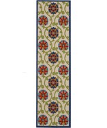 2&#39; X 12&#39; Blue Vines Indoor Outdoor Runner Rugg - €116,22 EUR
