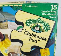 Vintage 1984 Cabbage Patch Kids Dolls Playskool Wooden Puzzle Clubhouse Fun - $33.25
