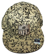 Vintage Reebok Paisley Design w/ NFL Football Logo - Flat Bill Hat Fit 7 3/4 Cap - £11.80 GBP