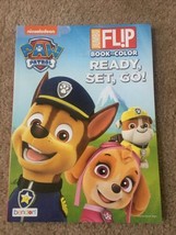 Nickelodeon Paw Patrol Jumbo Flip Coloring Book Ready Set Go by Bendon - $19.60