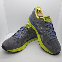 SIZE 10 Asics Gel-Lyte33 2 Women Running Shoes Gray Purple Green Neon T367N Jog - £15.16 GBP