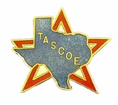 TASCOE Texas FSA County Employees Star &amp; State of Texas Pin Member Badge VTG - £7.64 GBP
