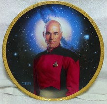 1993 Star Trek The Next Generation Captain Jean-Luc Picard Plate Hamilton 3713L - £15.17 GBP