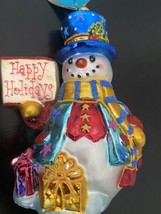 Christopher Radko Frosty Starburst Snowman Ornament 2005 NWT - $52.00