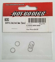 Hot Bodies Shim 6.5 x8.0 x 0.5mm (5) 66263 RC Radio Control Part Vintage NEW - $3.99