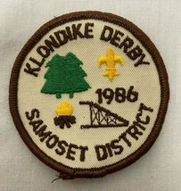 Vintage Boy Scout Klondike Derby Samoset District 1986 Patch  - $5.45