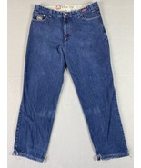 Vintage Marc Ecko Jeans 38x33 Blue Distressed Baggy 5th Anniv Limited Ed... - $29.57