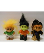 HALLOWEEN TROLL DOLL TOY lot of 3 Witch Frankenstein Clown Russ &amp; Forest... - £25.85 GBP
