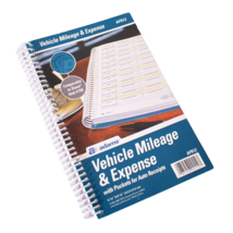 Adams Vehicle Mileage &amp; Expense Book 5.25&quot; x 8.5&quot; with 6 Receipt Pockets... - £8.29 GBP