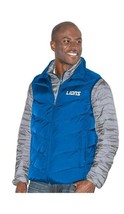 NFL Detroit Lions 3 in 1 Systems Jacket Mens 4XL 6XL Embroidered Logo Gray Royal - £50.50 GBP