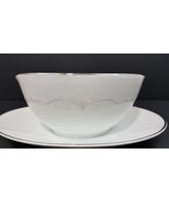 Noritake Gravy Boat &amp; Plate Regency Wedding Veil #6441 8&quot; x 5 1/2&quot; Japan - €13,77 EUR