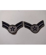USAF AIRMAN FIRST CLASS ABU E-3 RANK INSIGNIA CHEVRONS PAIR - USED - $3.00