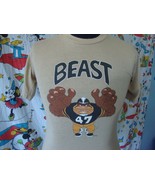 Vintage NFL Pittsburgh Steelers Mel Blount 1980 Beast T Shirt Sz S - £31.18 GBP