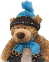 Mary Meyer Teddy Bear Oliver Plush Stuffed Animal Blue Hat Scarf St Jude’s 18” - £19.29 GBP