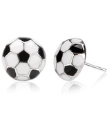 Sterling Silver Post Sports Earrings,Soccer Football Volleyball Stud for... - £17.14 GBP