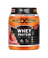 Body Fortress Super Advanced Whey Protein Powder, Strawberry, Immune Sup... - $33.94 CAD
