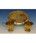 Dirigold-Dirilyte Sugar, Creamer &amp; Tray Set 3pc (#0364) - $2,163.91 MXN