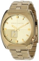 NWT Vince Camuto VC/1021CHGP Men&#39;s &quot;The Cadet&quot; Gold-Tone Bracelet Watch - £111.43 GBP