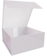Glitter Gift Box  9.25&quot; x 9.25&quot; x 3.75&quot;  Square Collapsible Magnetic Clo... - $28.19 CAD