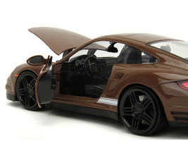 Porsche 911 Turbo Brown and Brown M&amp;M Diecast Figure &quot;M&amp;M&#39;s&quot; &quot;Hollywood Rides&quot; S - £44.46 GBP