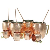 Rastogi Handicrafts Hammered Copper Moscow Mule Mug, 16 oz - Set of 4 - Handmade - £38.38 GBP