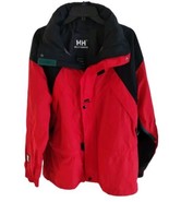 Vintage Helly Hansen Men’s Red Helly Tech Ski Jacket Size Large Waterproof - £124.55 GBP
