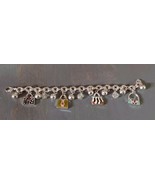 Charm Bracelet Costume Jewelry Silver Tone Random Purse Charms - $317.41 MXN