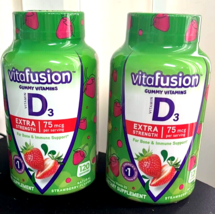 2X Vitafusion D3 Extra Strength 75mcg Gummies - 120 Ct - Gluten Free - E... - £13.21 GBP