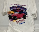 Vintage 1996 Napa World Of Wheels XL T Shirt Muscle Car Auto Racing &#39;96 ... - $62.70