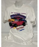 Vintage 1996 Napa World Of Wheels XL T Shirt Muscle Car Auto Racing &#39;96 ... - £49.31 GBP