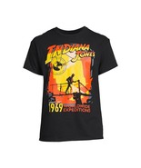 Men&#39;s Black Indiana Jones T-Shirt 1969 Worldwide Expeditions Size 3XL 54-56 - £5.37 GBP
