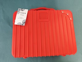 CELYN 14-Inch ABS Suitcase, Red, Water & Scratch Resistant Travel Luggage image 2