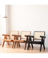 Mid-Century Modern Minimalist Nordic Rattan Lounge Accent Chair Fireplac... - $1,380.47 CAD