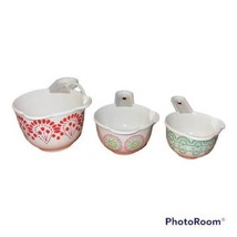 Pioneer Woman 3 Melamine Nesting Measuring Cups Wildflower Whimsy Pattern - £12.63 GBP