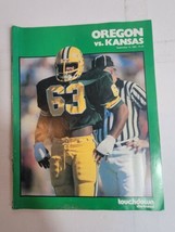 Vintage 1980s Oregon Ducks Football Game Program vs Kansas Jayhawks 1980 - $14.69