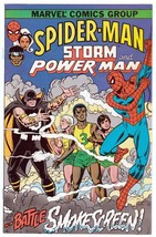 Spider-Man Storm &amp; Power Man #1 1982 Battle Smokescreen American Cancer ... - $9.85