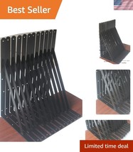 Matte Black L Brackets 12-Pack for Shelving - Max Load 240 lbs, Easy Mou... - $1,316.89 MXN