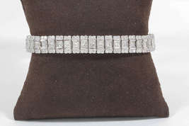  8Ct Round Brilliant Cut Diamond Mens Hip Hop Bracelet 14K Solid Gold Finish - £211.10 GBP
