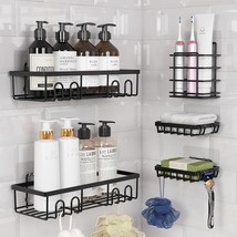 5-Pack Shelves Adhesive Shower Organizer No Drilling Rustproof Shower Or... - £27.23 GBP