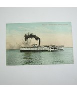 Ship Postcard Steamer Garden City Leaving Toronto Canada Steamship Antiq... - £7.51 GBP