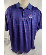 Genuine Merchandise MLB Chicago Cubs Blue Striped Lightweight Polo Shirt... - £12.66 GBP