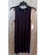 Time &amp; Tru Sleeveless Knit Dress with Pockets Black Medium (8-10) - $171.53 MXN