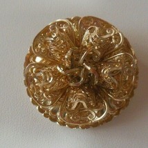 Gold-tone Signed Western Germany Filigree Scarf Clip - $16.82