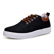 ZYYZYM Men shoes Canvas Lace-Up Style Breathable Top Fashion Trend Vulcanized Sh - £32.62 GBP
