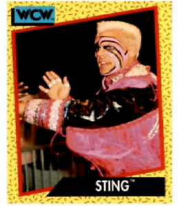 Primary image for 1991 WCW,WWF,WWE Sting Now works at AEW Impel Card#12 Buy Now at old smokejoe13.
