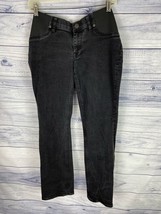 J Crew Maternity Matchstick Fade Black Wash Denim Jeans Womens Size 32 R... - $13.50